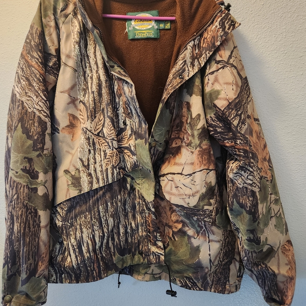 Brown and Green Camouflage Dry Plus Breathe Shell for Outdoor Use